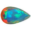 3.80 ct Gorgeous Pear (17.10 x 10.12 mm) Unheated Ethiopia Rainbow Opal