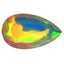 3.08 ct Pear (16.27 x 9.60 mm) Natural Ethiopian Rainbow Opal Stone