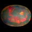 3.85 ct Oval (14.20 x 10.36 mm) Unheated Ethiopia Rainbow Opal Gemstone