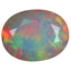 1.87 ct Oval (10.77 x 8.36 mm) Natural Ethiopia Rainbow Opal Gemstone