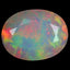 1.87 ct Oval (10.77 x 8.36 mm) Natural Ethiopia Rainbow Opal Gemstone
