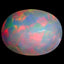 1.87 ct Oval (10.77 x 8.36 mm) Natural Ethiopia Rainbow Opal Gemstone