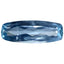 0.86 ct Cushion (10.74 x 3.97 mm) Unheated Natural Sky Blue Aquamarine