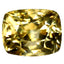 1.42 ct Cushion (6.13 x 4.89 mm) UnHeated Natural Yellow Zircon Gemstone