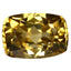 1.69 ct Cushion (7.08 x 4.96 mm) UnHeated Natural Yellow Zircon Gemstone