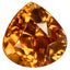 1.85 ct Pear (6.63 x 6.53 mm) UnHeated Natural Honey Brown Zircon Gemstone