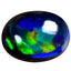2.58 ct Oval Cabochon (11.49 x 8.78 mm) Ethiopian Natural Black Opal
