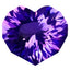 6.22 ct HEART (12.28 x 13.40 mm) UNHEATED NATURAL PURPLE AMETHYST