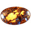 12.04 ct Oval Cabochon (24.15 x 14.72mm) Natural Australian Boulder Opal
