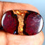 16.68 ct Oval Cabochon (25.38 x 15.12mm) Natural Australian Boulder Opal