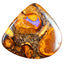 11.44 ct Pear Cabochon (20.32 x 21.82mm) Natural Australian Boulder Opal