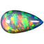 10.54ct AIG Certified Pear Cabochon (22.60 x 12.44 mm) Rainbow Opal