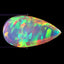 10.54ct AIG Certified Pear Cabochon (22.60 x 12.44 mm) Rainbow Opal