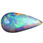 17.43 ct AIG CERTIFIED PEAR CABOCHON (28.47 x 13.95 mm) WELO RAINBOW OPAL