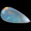 17.43 ct AIG CERTIFIED PEAR CABOCHON (28.47 x 13.95 mm) WELO RAINBOW OPAL