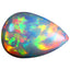 15.21 ct AIG CERTIFIED PEAR CABOCHON (23.77 x 16.52 mm) WELO RAINBOW OPAL