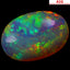 14.24 ct AIG CERTIFIED OVAL CABOCHON (22.53 x 15.78 mm) WELO RAINBOW OPAL