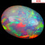 14.86 ct AIG CERTIFIED OVAL CABOCHON (23.44 x 17.40 mm) WELO RAINBOW OPAL