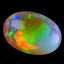 20.95 ct AIG CERTIFIED OVAL CABOCHON (24.26 x 17.25 mm) WELO RAINBOW OPAL