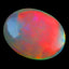 16.09 ct AIG CERTIFIED OVAL CABOCHON (20.87 x 16.28 mm) WELO RAINBOW OPAL