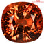 3.14 ct AIG Certified Remarkable Cushion (7.73 x 7.66 mm) Orange Pink Tourmaline