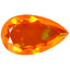 3.82 ct Splendid Pear (15.31 x 9.14 mm) Heated Orange Fire Opal Gemstone