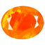1.88 ct Oval (11.02 x 8.67 mm) Heated Natural Orange Fire Opal Gemstone