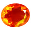 1.56 ct Oval (10.13 x 8.41 mm) Heated Natural Orange Fire Opal Gemstone