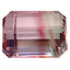 8.64 ct Octagon (12.76 x 9.40 mm) Mozambique Natural Bi Color Tourmaline
