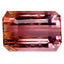 3.87 ct Octagon (10.04 x 7.05 mm) Mozambique Natural Bi Color Tourmaline
