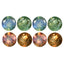 0.42 ct(4 pcs) CALIBRATED (2.79 x 2.79mm) Green Round Natural Alexandrite