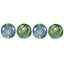 0.34 ct (4 pcs) CALIBRATED (2.68 x 2.68mm) Green Natural Round Alexandrite