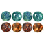 0.38 ct (4 pcs) CALIBRATED (2.70 x 2.70mm) Green Natural Round Alexandrite