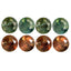 0.47 ct (4 pcs) CALIBRATED (2.84 x 2.82mm) Green Natural Round Alexandrite