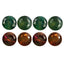 0.48 ct (4 pcs) CALIBRATED (2.93 x 2.92mm) Green Natural Round Alexandrite