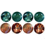 0.58 ct (4 pcs) CALIBRATED (3.12 x 3.10mm) Green Natural Round Alexandrite