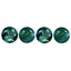 0.52 ct (4 pcs) CALIBRATED (3.08 x 3.08mm) Green Natural Round Alexandrite