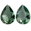 0.21 ct (2pcs) MATCHING PAIR Pear (4.04 x 3.05 mm) Unheated Alexandrite