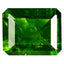 3.19 ct Octagon (10.17 x 8.91 mm) Unheated Natural Green Chrome Diopside
