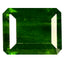 3.71 ct Octagon (10.18 x 8.19 mm) Unheated Natural Green Chrome Diopside