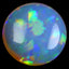 GIA Certified 31.16ct Round Cabochon (23.75 x 23.05 mm) Rainbow Opal