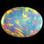 GIA Certified 32.02ct Oval Cabochon (28.70 x 21.20 mm) Rainbow Opal