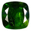 3.63 ct Cushion (9.06x8.94 mm) Unheated 100% Natural Green Chrome Diopside