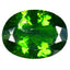 3.96 ct Oval (12.03 x 9.05 mm) Unheated 100% Natural Green Chrome Diopside