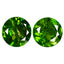 2.68 ct (2 pcs ) CALIBRATED SIZE (7.10 x 7.07 mm) Round Chrome Diopside