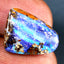 4.73 ct Pleasant Fancy (14.64 x 11.81mm) Natural Australian Boulder Opal