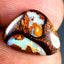 3.23 ct Fancy (14.59 x 11.00mm) Natural Australian Koroit Boulder Opal