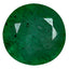 0.96 ct Round (6.99 x 6.90 mm) Colombia Green Emerald Natural Gemstone