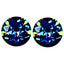 4.86 ct (2pcs) MATCHING PAIR Round (8.10 x 8.09 mm) Verve Zing Topaz