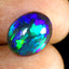 2.16 ct Oval Cabochon(12.07 x 9.94 mm) Flashing Black Opal Gemstone